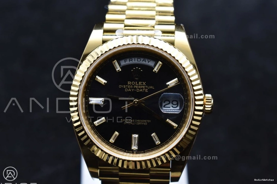 President Soft Weight) Day 40 YG ARF 656 On Date Dial (Gain 1:1 228238 Crystal Best VR3255 Black Bracelet Edition 1109